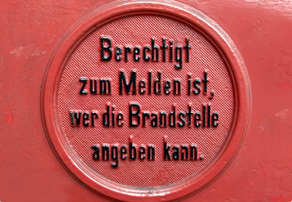 Brandschutzordnung